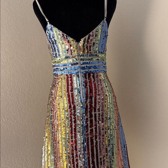 SAYLOR Multicolor Sequin Mini Dress - Picture 3 of 4